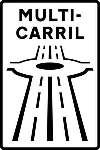 carretera multicarril — многополосная загородная дорога