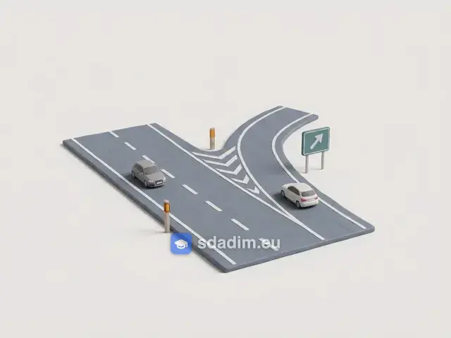carril de desaceleración — полоса торможения