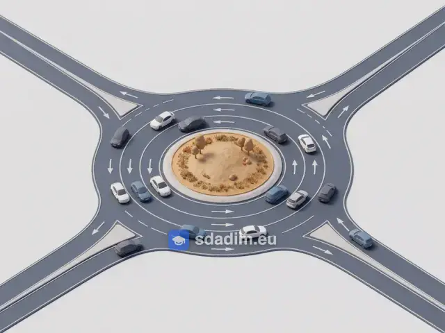 glorieta — круговой перекресток