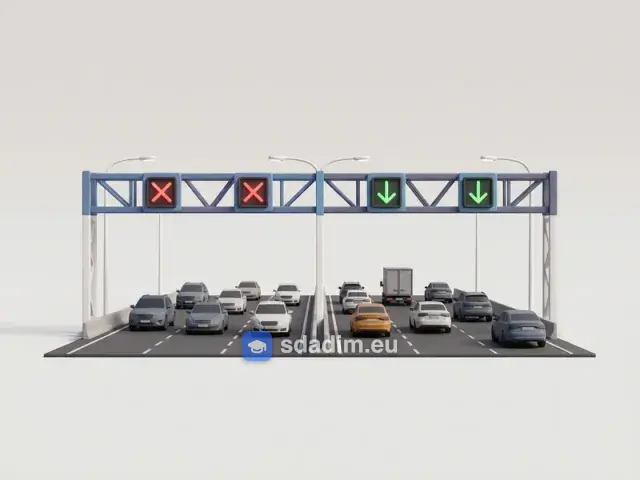 semáforo de carril — реверсивный светофор