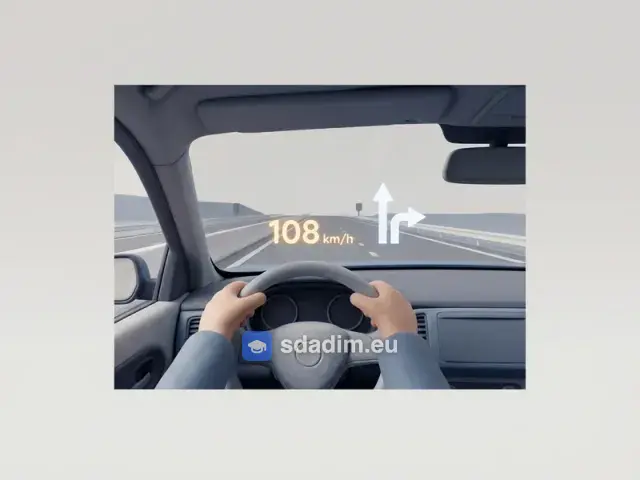 sistema HUD — HUD-дисплей (проекция на лобовое стекло)