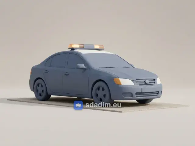vehículo de policía — полицейская машина